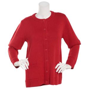 Petite Hasting & Smith Long Sleeve Solid Button Front Cardigan alternate view