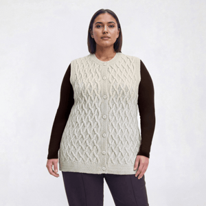 Plus Size Hasting & Smith Solid Button Front Vest