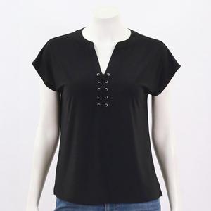 Womens Love Scarlet Short Sleeve Faux Lace Dolman Tee
