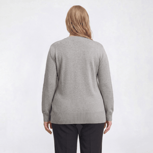 Plus Size Retrology Long Sleeve Allover Holly Lurex Sweater alternate view