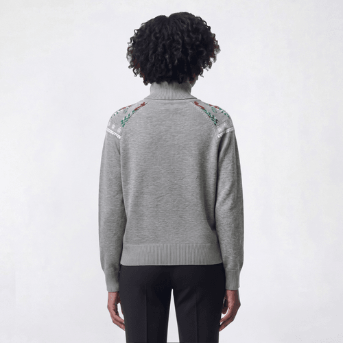 Petite Retrology Pinecones Fair Isle Turtleneck Sweater alternate view