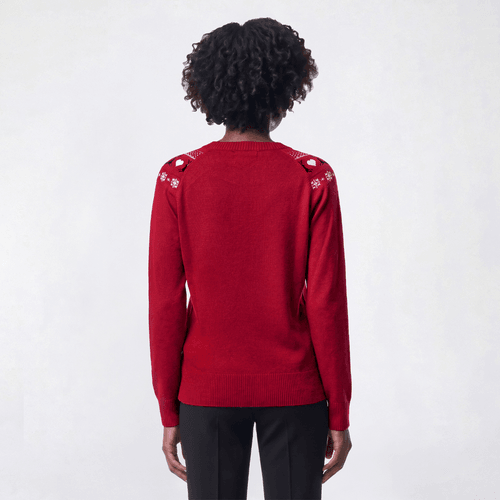 Womens Retrology Long Sleeve Reindeer Fair Isle Sweater alternate view