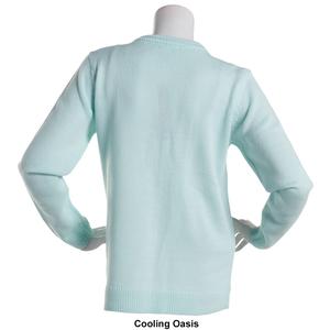 Petite Hasting & Smith Long Sleeve Button Front Solid Cardigan alternate view