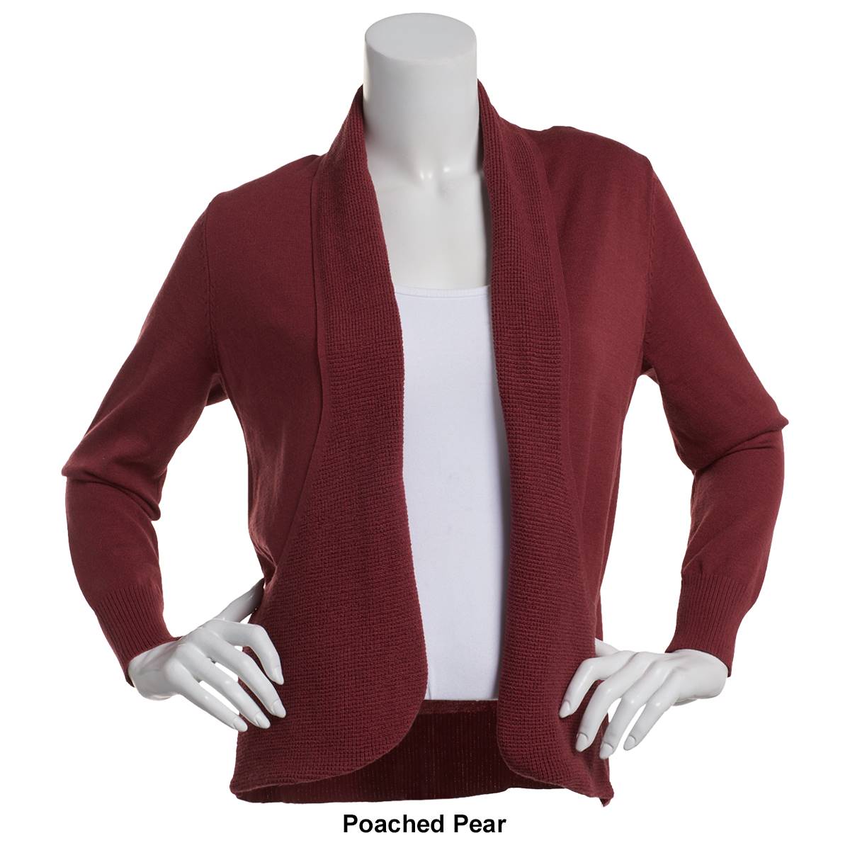 Plus Size 89th & Madison Long Sleeve J Pocket Cardigan