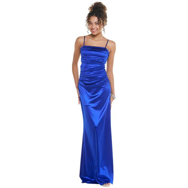 Juniors Emerald Sundae Satin Corset A-Line Dress alternate view