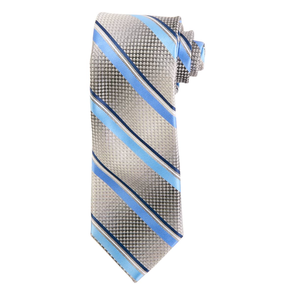 Mens Architect(R) West Stripe Tie - Silver