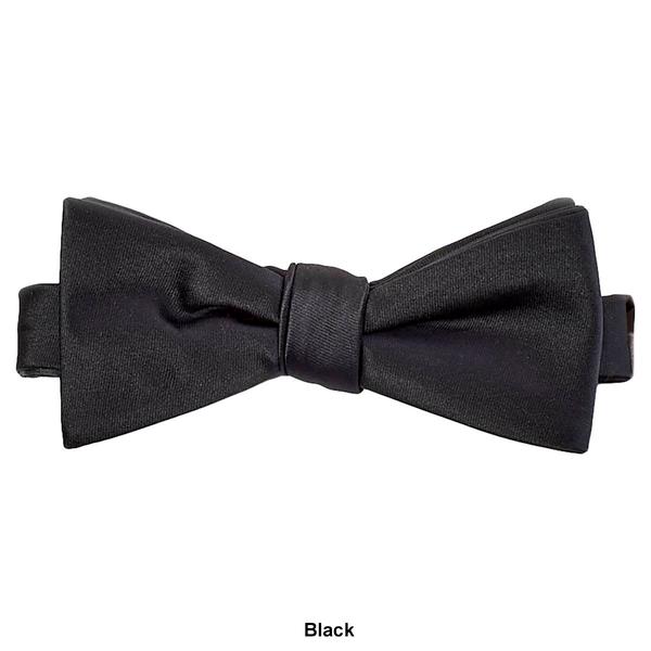 Mens John Henry(R) Satin Solid Bow Tie in Box alternate view