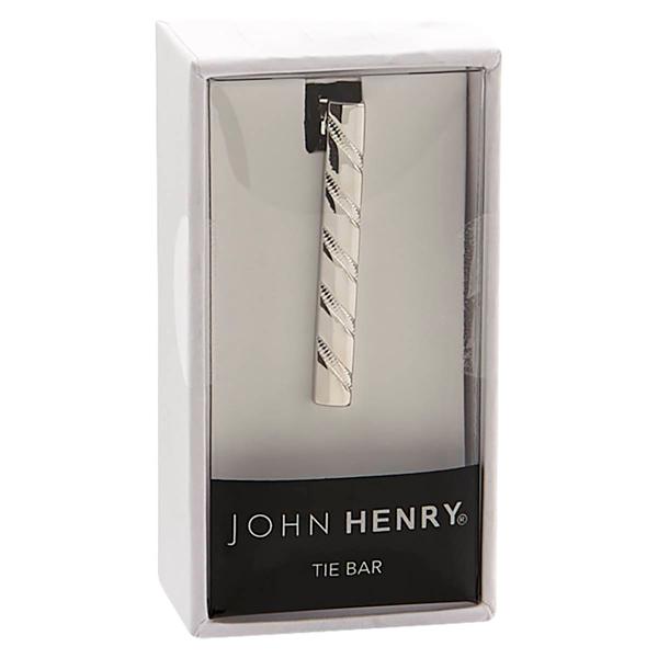 Mens John Henry(R) Stripe Faced Tie Bar