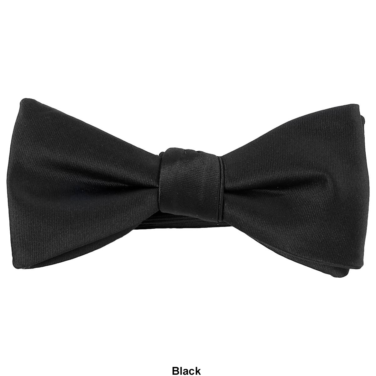 Mens Perry Ellis Satin Solid Bow In Box