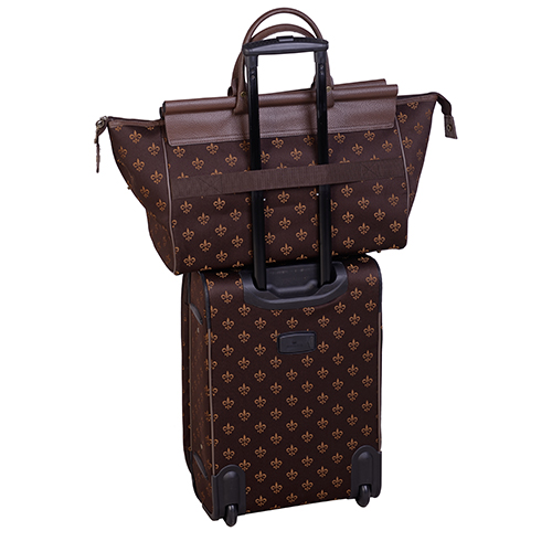 American Flyer Fleur De Lis 4pc. Luggage Set - Brown