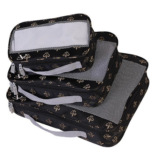 American Flyer Fleur De Lis 3pc. Packing Set-Black