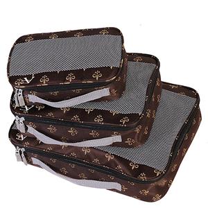 American Flyer Fleur De Lis 3pc. Packing Set-Brown