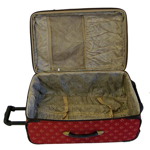 American Flyer Lyon 4pc. Upright Luggage Set - Red alternate view