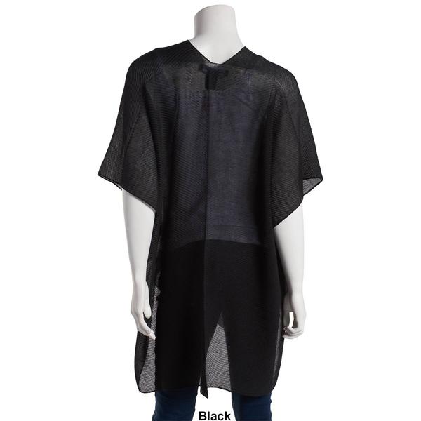 Womens Adrienne Vittadini Pleated Oversize Mesh Kimono alternate view