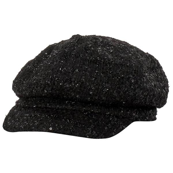 Womens Madd Hatter Solid Newsboy Cap