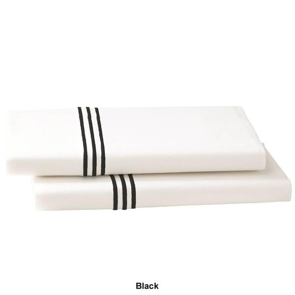 Cassadecor 300 TC Embroidered Triple Line Bedding Pillowcase Set alternate view
