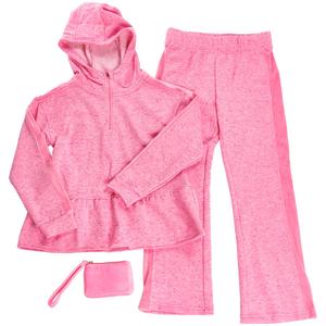 Girls (4-6x) 90 Degree(R) by Reflex Brushed Hoodie & Flare Pants