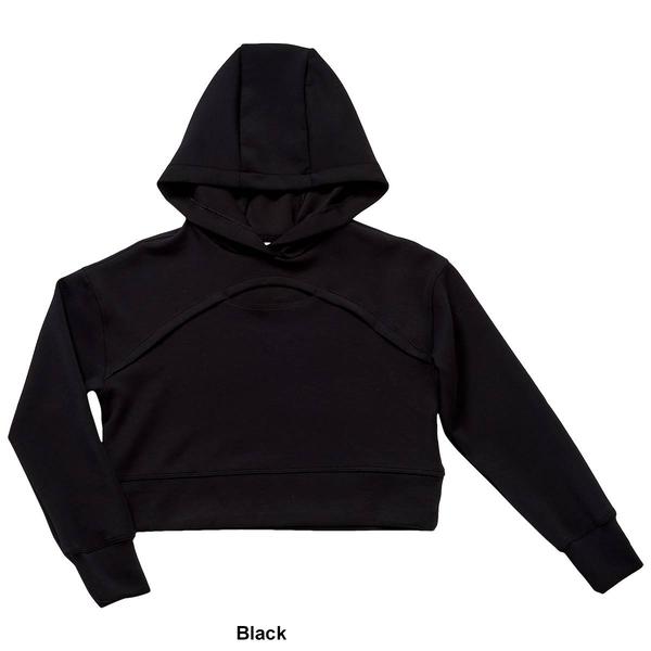 Girls (7-12) Yogalicious(R) Solid Cropped Hoodie w/ Keyhole alternate view