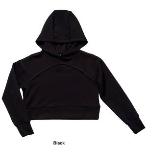Girls (7-12) Yogalicious(R) Solid Cropped Hoodie w/ Keyhole alternate view