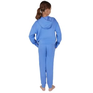 Girls (7-14) 90 Degree® by Reflex Solid Keyhole Hoodie & Joggers