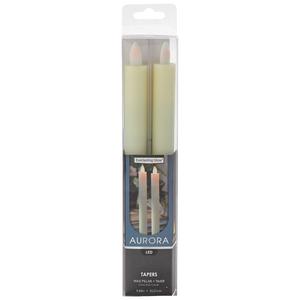 Aurora Set of 2 LED Taper Candles