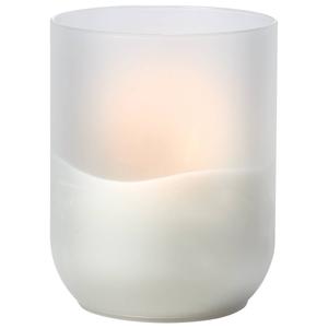 Illumaflame 6in. LED in Frosted Glass Candle