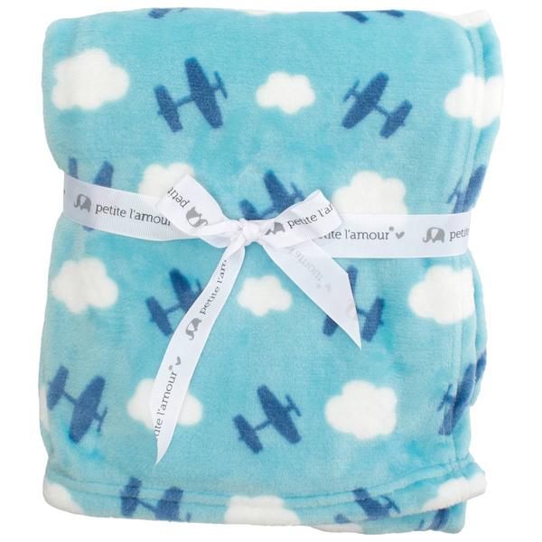 Petite L'Amour(R) Airplane Clouds Blanket