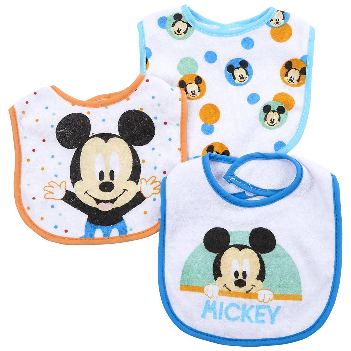 Baby Boy Disney 3pk. Mickey Mouse Bibs