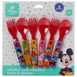 Disney Baby 6pk. Mickey & Friends Forks & Spoons