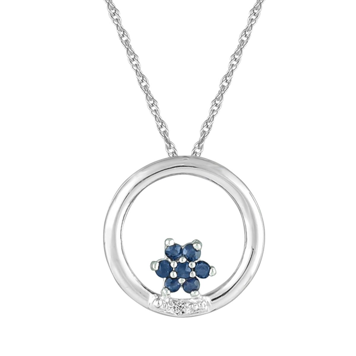 Gemstone Classics(tm) Genuine Blue Sapphire Pendant