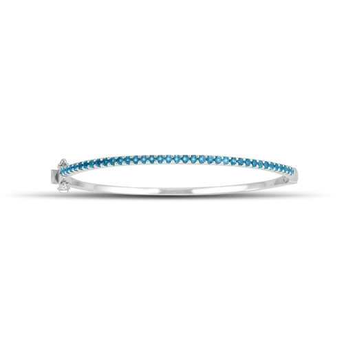 Gemstone Classics(tm) Blue Topaz Bangle Bracelet