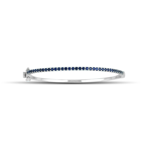 Gemstone Classics(tm) Blue Sapphire Bangle Bracelet