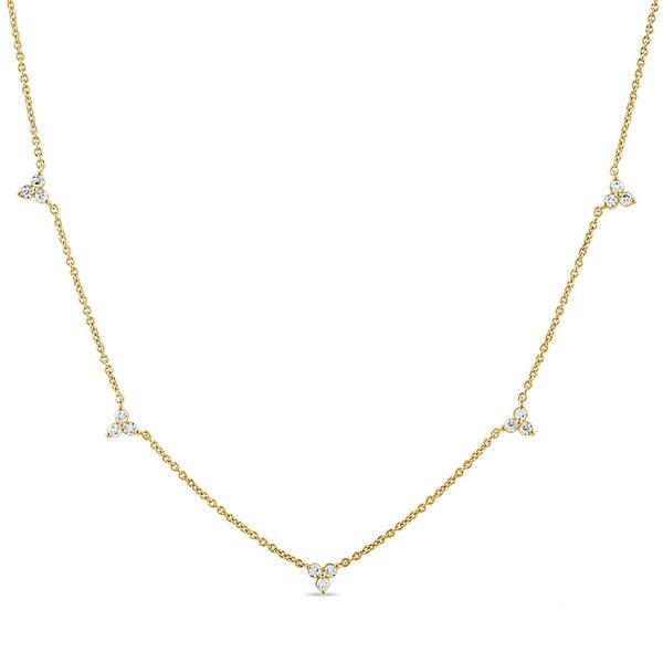 Nova Star(R) Gold over Sterling Silver Lab Grown Diamond Necklace