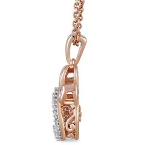 Nova Star(R) Rose Gold Lab Grown Diamond Paw Pendant alternate view