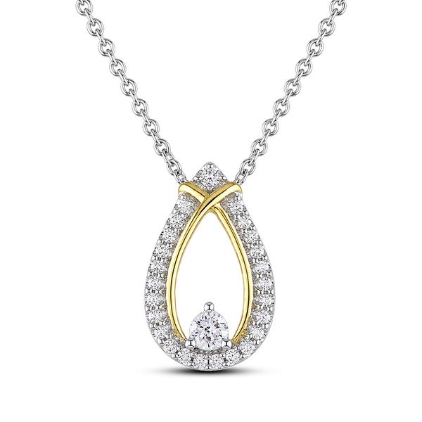 Nova Star(R) 1/4ctw. Lab Grown Diamond Teardrop Pendant