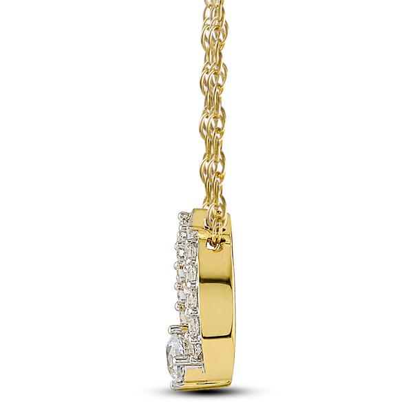 Nova Star(R) Yellow Gold 1/4ctw. Lab Grown Diamond Pendant alternate view