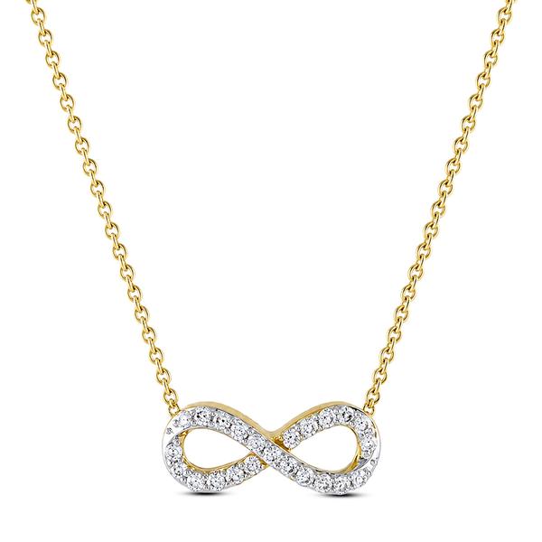 Nova Star(R) Yellow Gold 1/4ctw. Lab Grown Diamond Eternity Pendant