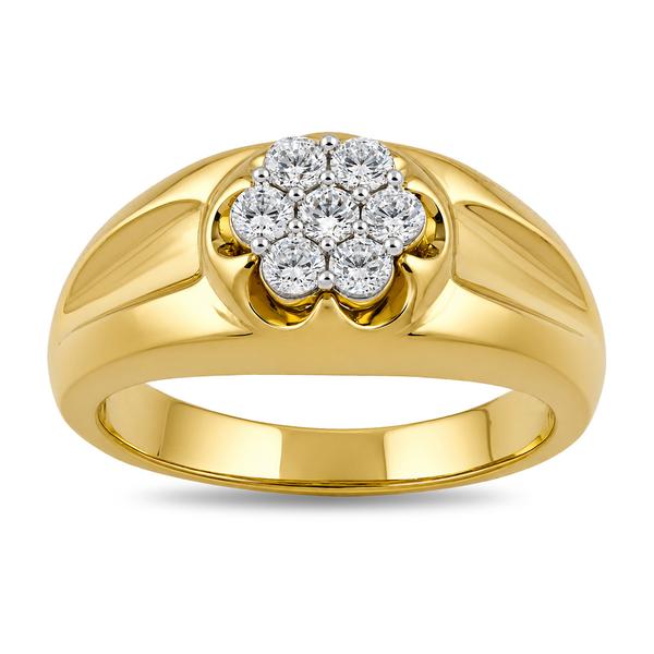 Mens Nova Star(R) 1/2ctw. Yellow Gold Lab Grown Diamond Ring
