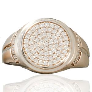 Mens Nova Star(R) Forged 1/2ctw. Lab Grown Diamond Round Ring