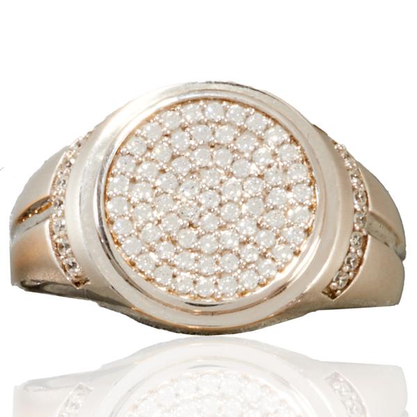 Mens Nova Star(R) Forged 1/2ctw. Lab Grown Diamond Round Ring