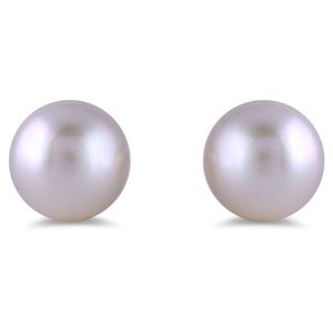 Gemstone Classics(tm) Gold over Silver 4mm. Pearl Stud Earrings alternate view