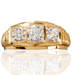 Mens Nova Star(R) Forged 1/2ctw. Lab Grown Diamond Ring