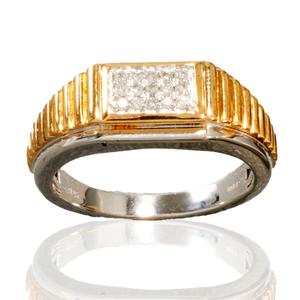 Mens Nova Star(R) Forged 1/6ctw. Lab Grown Diamond Ring
