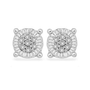 Diamond Classics(tm) Sterling Silver 1/4ctw. Stud Earrings