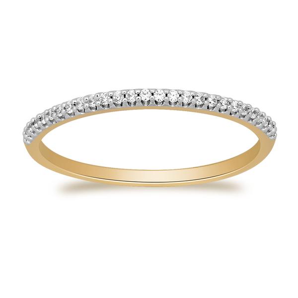 Eternal Promise(tm) Gold over Silver 1/10kt. Lab Grown Diamond Band