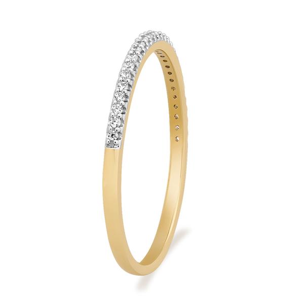 Eternal Promise(tm) Gold over Silver 1/10kt. Lab Grown Diamond Band alternate view