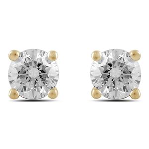 Nova Star(R) 1/4ctw. Yellow Gold Lab Grown Diamond Stud Earrings