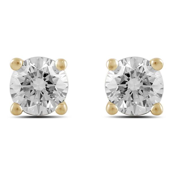 Nova Star(R) 1/4ctw. Yellow Gold Lab Grown Diamond Stud Earrings