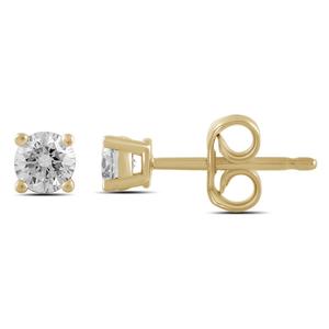Nova Star(R) 1/4ctw. Yellow Gold Lab Grown Diamond Stud Earrings alternate view