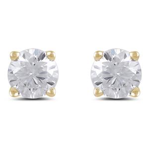 Nova Star(R) 1/2ctw. Yellow Gold Lab Grown Diamond Stud Earrings